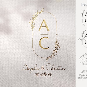 WEDDING Monogram Set, Monogram Logo Set, wedding logo, Wedding Monogram Design, Digital Download, unique monogram, Initials wedding logo,