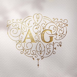 WEDDING Monogram, Monogram Logo, wedding logo, Wedding Monogram Design, Digital Download, unique monogram, Initials wedding logo,