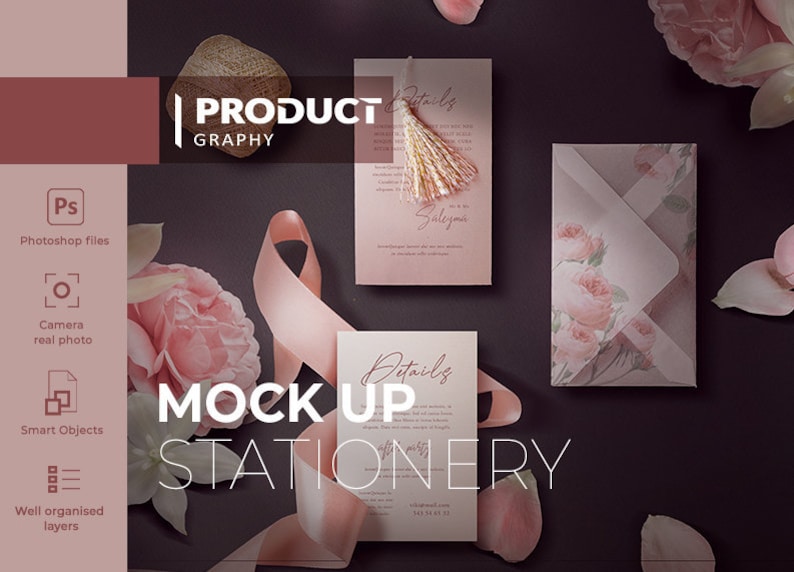 Download PSD Wedding Invitation MOCK-UP wedding envelope mockup | Etsy