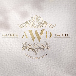 Wedding Monogram 3 letters, Royal wedding monogram, Three letters Monogram Logo, 3 letters wedding logo, SVG, customized, Digital Download