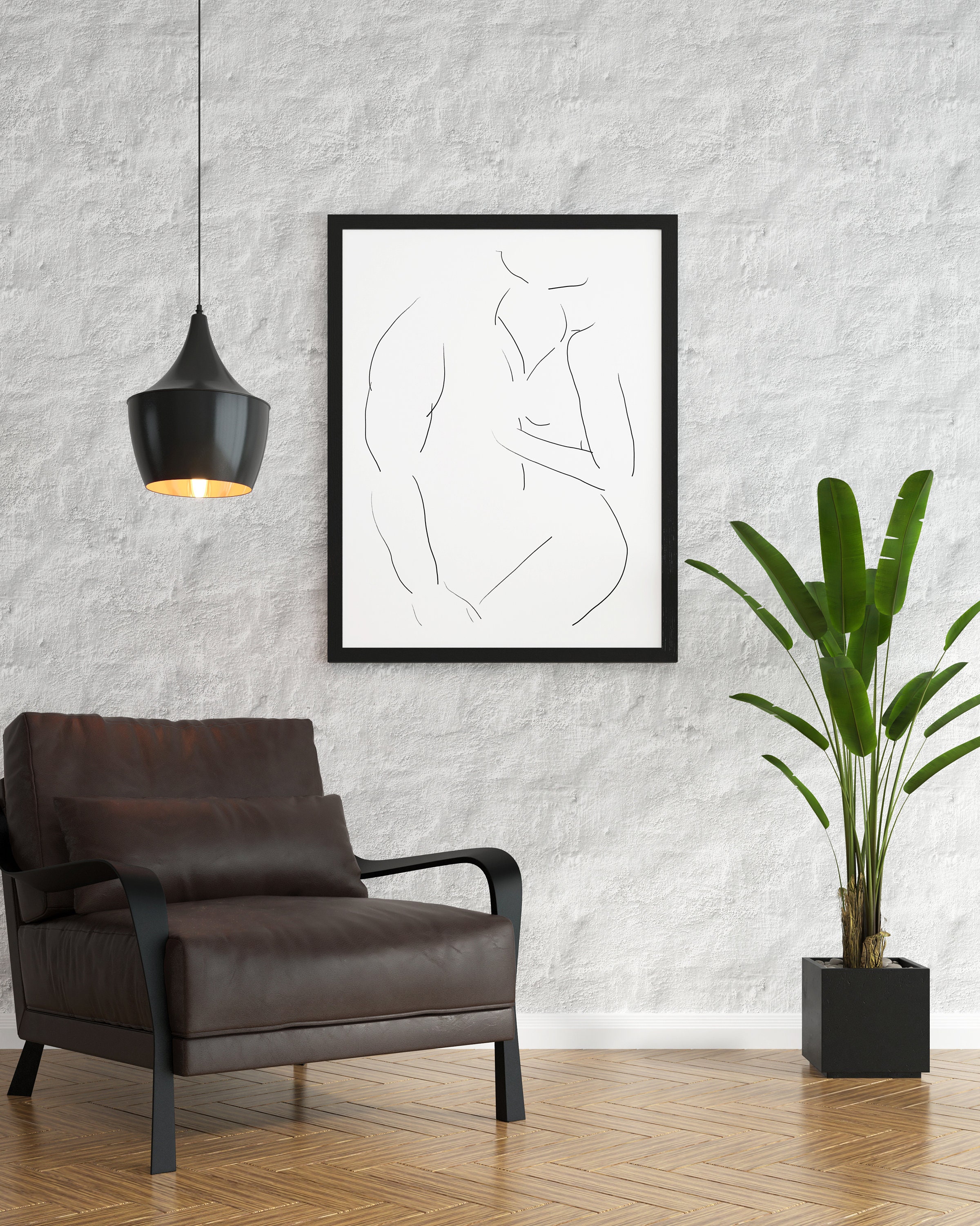 Sensual Couple Art Sexy bedroom décor Erotic couple print Etsy