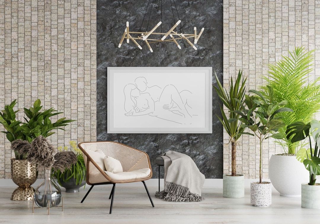 DIGITAL DOWNLOAD, Sensual Bedroom Wall Art, Erotic Line Art, Nude ...