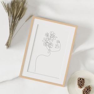 Woman Line Drawing Art Print - &quot;Lean&quot;, Minimalist Line Art, Female Body Print, Modern Line Poster, Feminist Art, Digital Download, linework