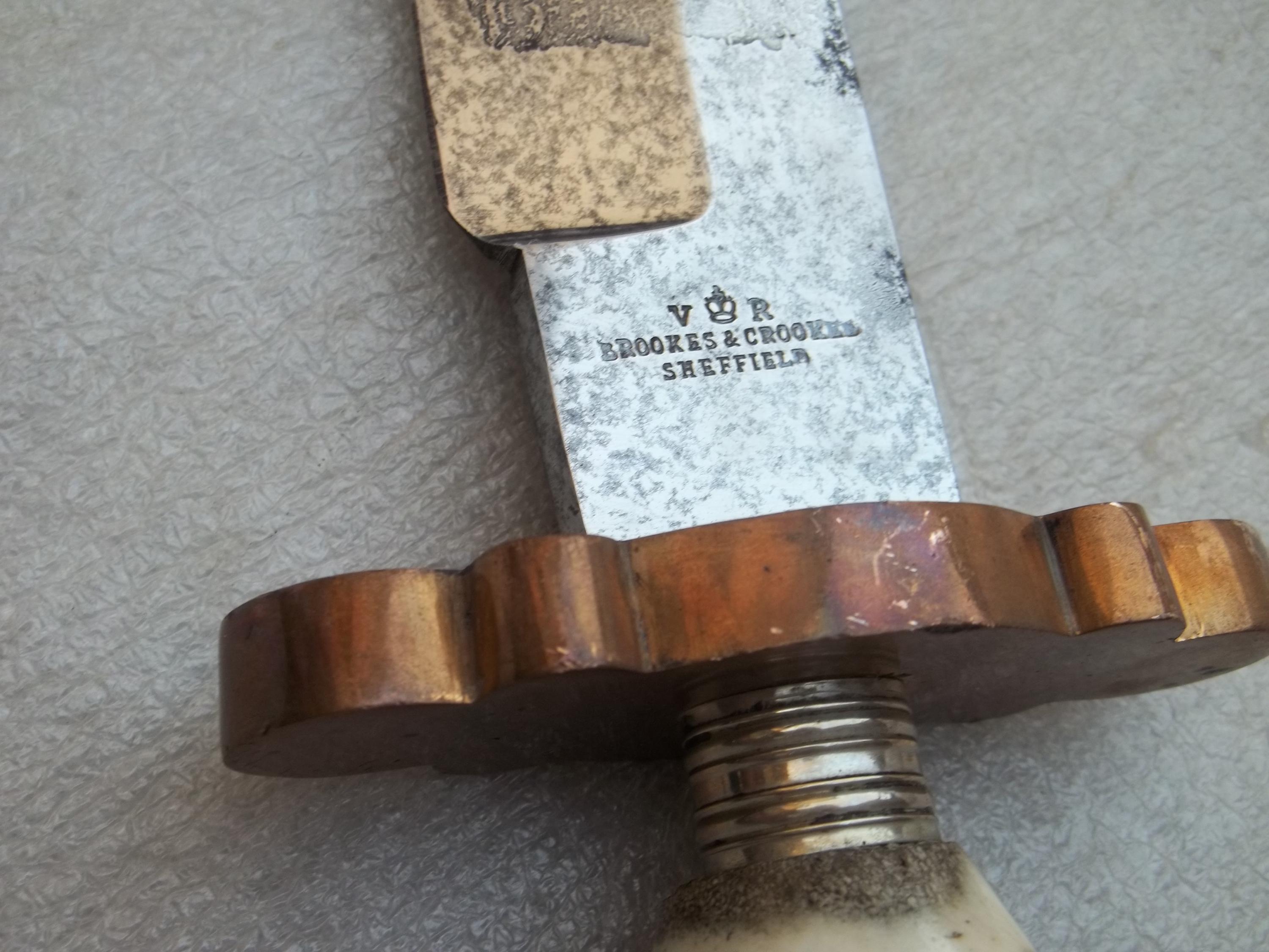 Antique Brookes &amp; Crookes Bowie Knife - Etsy