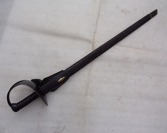 Antiguo machete naval real de transición del siglo XIX