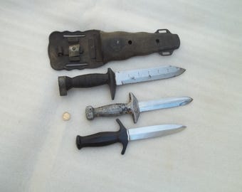 Vintage Divers Knives x 3
