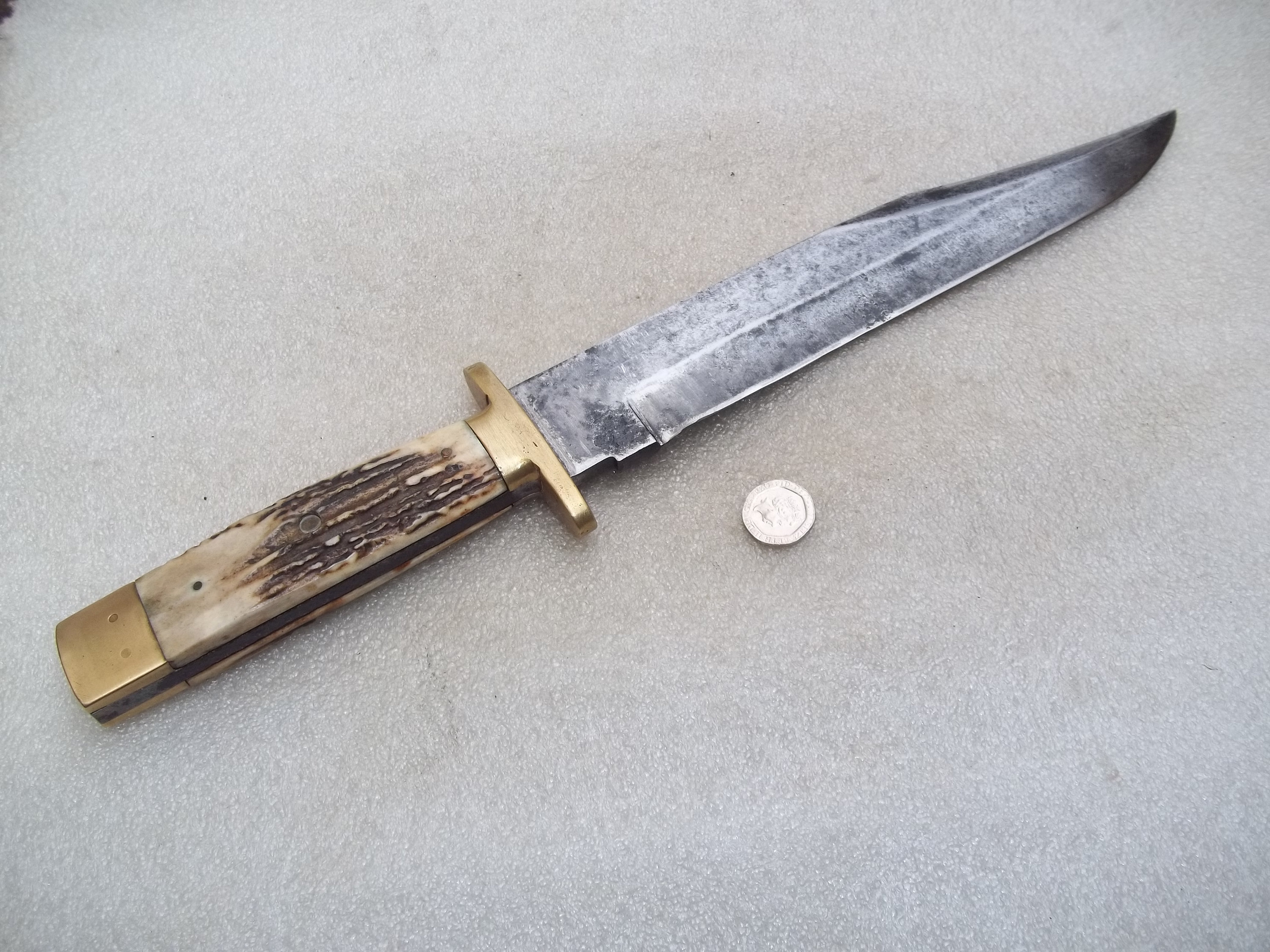 Large Vintage Bowie Knife Etsy