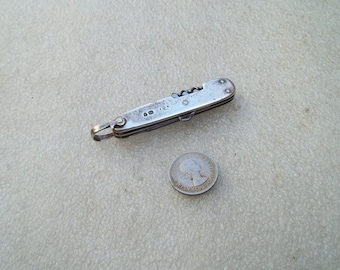 Antique Silver Multi-Blade Penknife