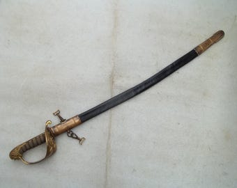 本物のアンティーク剣/サーベル - フランス歩兵将校用 1855 年モデル
