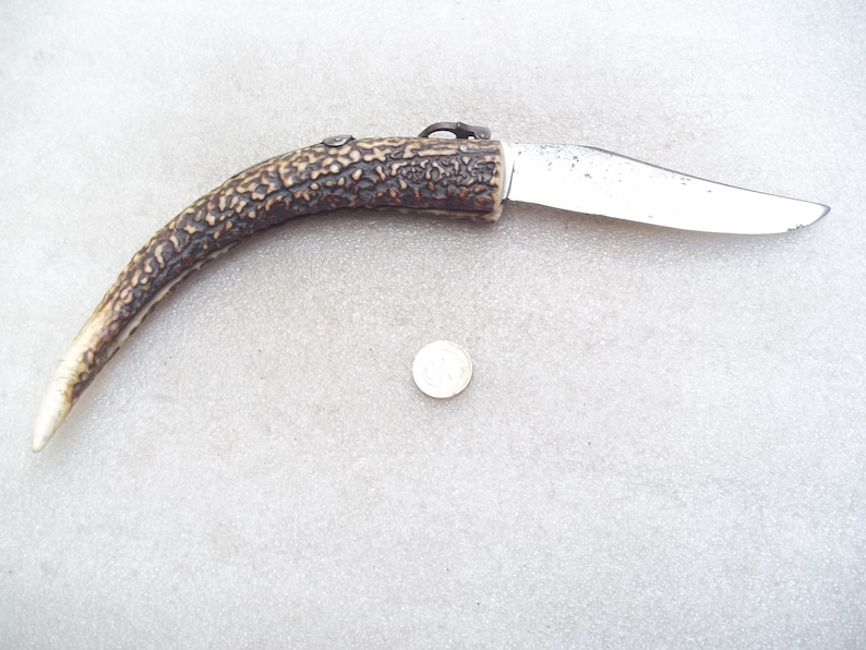Antique Horn Folding Knife image 1