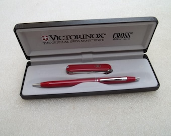 Vintage Cross & Victorinox Pen Set