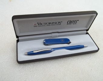 Vintage Cross & Victorinox Pen Set