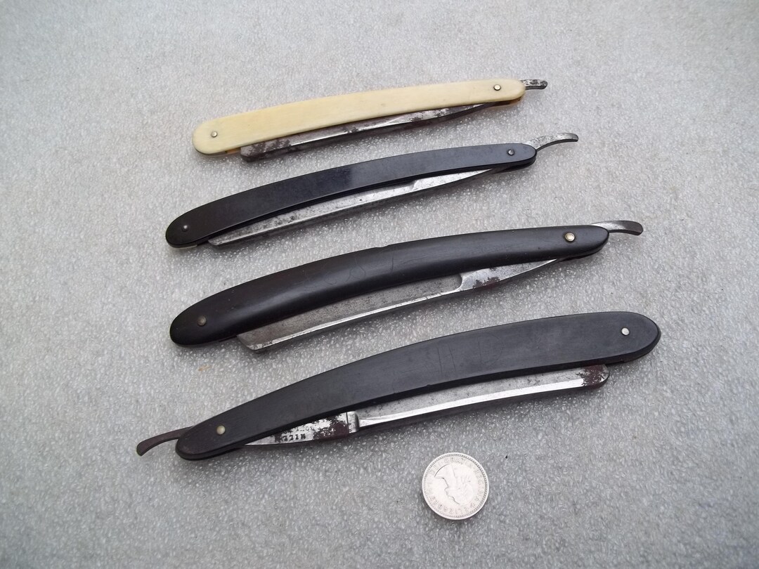 Antique Cut Throat Razors X 4 - Etsy