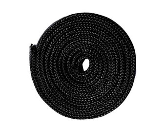 Schwarze Schnur für Light Pulls und Jalousien - Meterware - 2mm Polypropylen