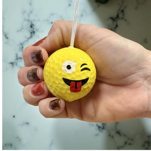 Cheeky Emoji Golf Ball Light Pull with Cord & Connector