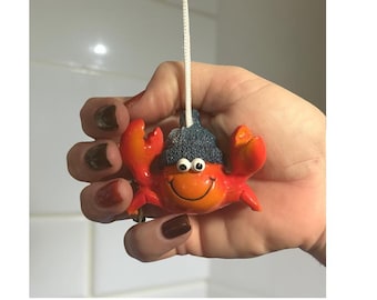 Quirky Crab Light Pull with White Cord & Connector