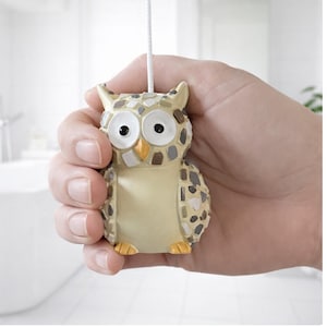 Mosaic Owl Light Pull Handle with Cord & Connector