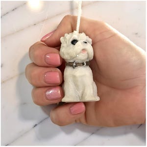 Westie Hundlampa med dragsnöre och koppling