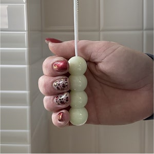 Glow in the Dark Bead Style Lightweight Plastic Light Pull with Cord & Connector
