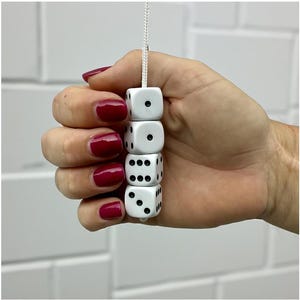 White Dice Light Pull Handle with Cord & Connector
