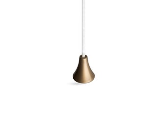 Gold Effect Classic Bell Light Pull with Cord /& Connector