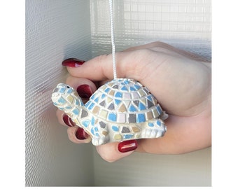 Mosaic Tortoise Light Pull Handle with Cord & Connector