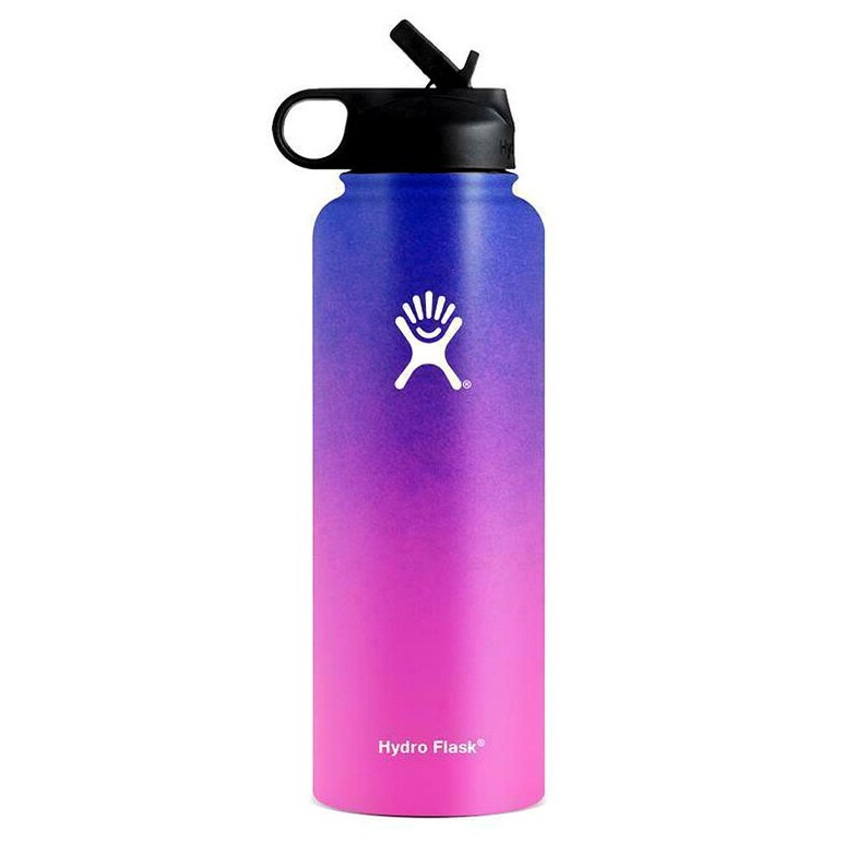 Hydro flask water bottle customize ombre 32 40 oz hawaiian Etsy