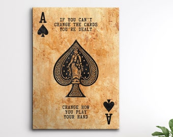 Ace Of Spades Quotes Ace Of Spades Canvas | Etsy