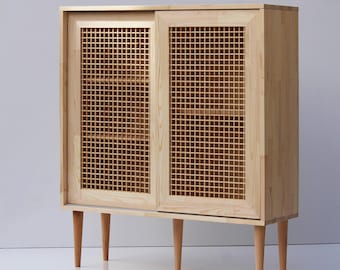 Shoe rack, handmade from solid pinewood | ANGEL