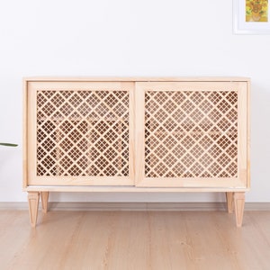 Record Storage, Lattice Frame, Sliding Doors