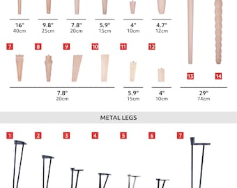 FuruFurniture: Wooden Leg & Metal Leg Options