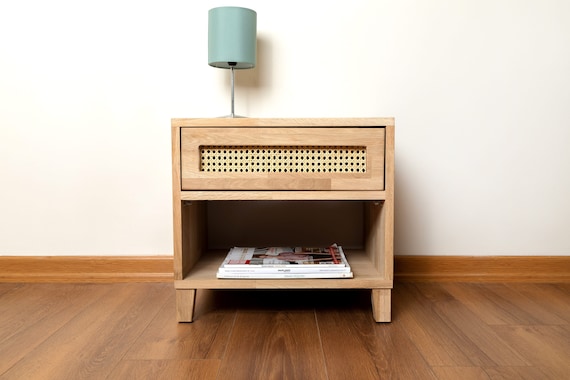 Narrow nightstand, handmade from solid oakwood | NIGST