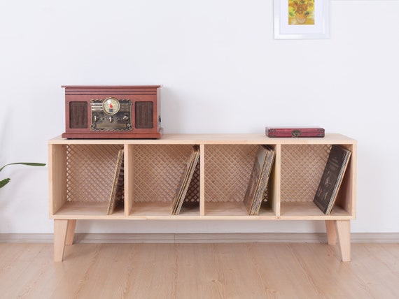 Low media console, handmade from solid pinewood | EPISK
