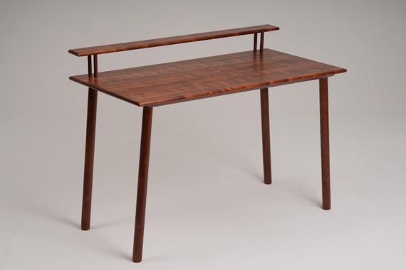 Live edge desk, handmade from solid mahogany | ORDEN