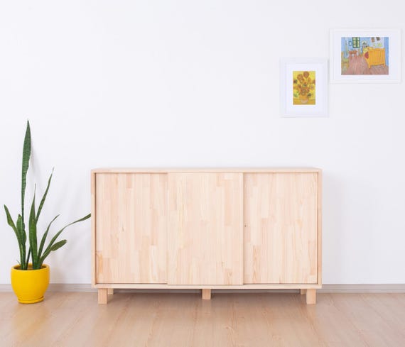 Shoe cabinet, handmade from solid pinewood | HELT