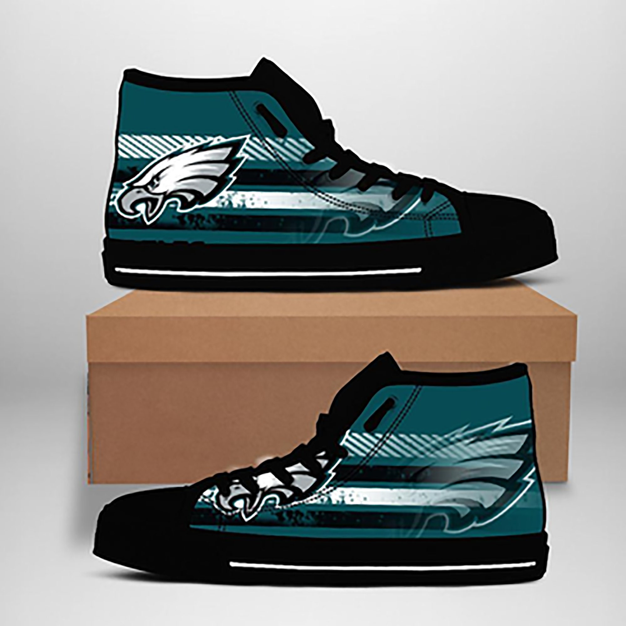 Philadelphia Eagles High Top Converse Shoes Philadelphia