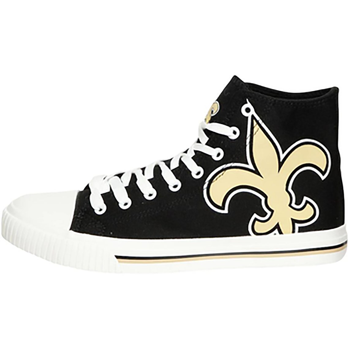 New Orleans Saints Team High Top Converse Shoes New Orleans Etsy