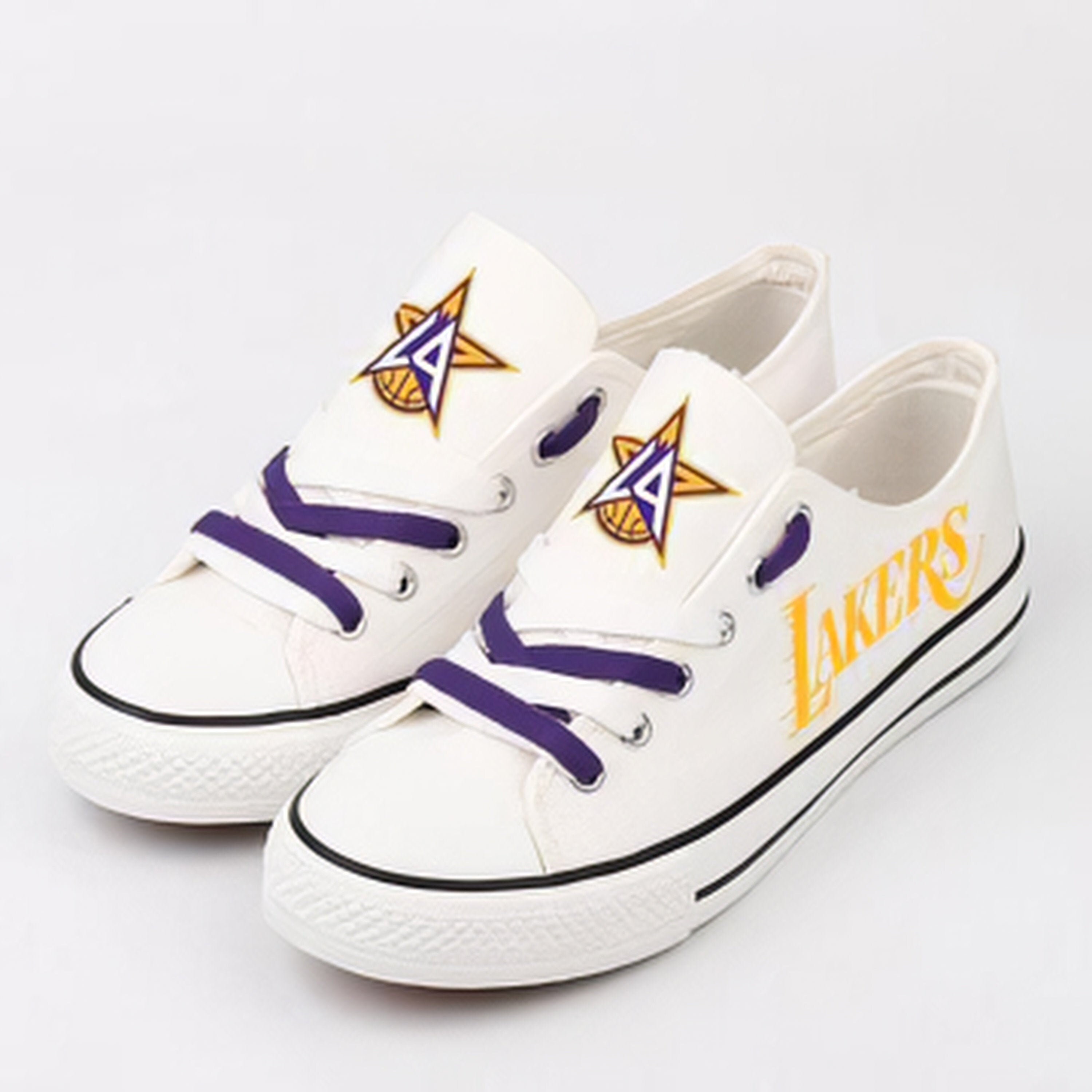 Los Angeles Lakers Custom Low Top Converse Schuhe Los Etsy