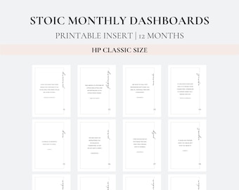 Stoic Monthly Dashboards - HP Classic Size