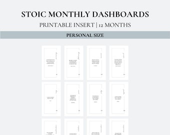 Stoic Monthly Dashboards - Personal Size
