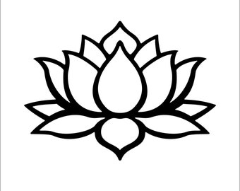 Free Free 243 Lotus Flower Outline Svg SVG PNG EPS DXF File
