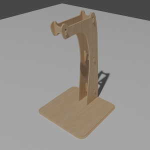 hörlursstativ 001 Dxf Eps Pdf Svg för plasmalaserplotter router skärklar vektor CNC-fil
