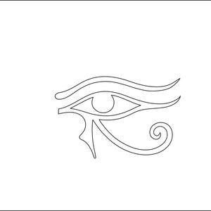 Eye of Horus, a symbol of protection Dxf, Eps, Pdf, Svg, vector digital file image 2