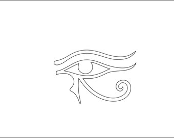 Eye of Horus, a Symbol of Protection - Dxf, Eps, Pdf, Svg, Vector