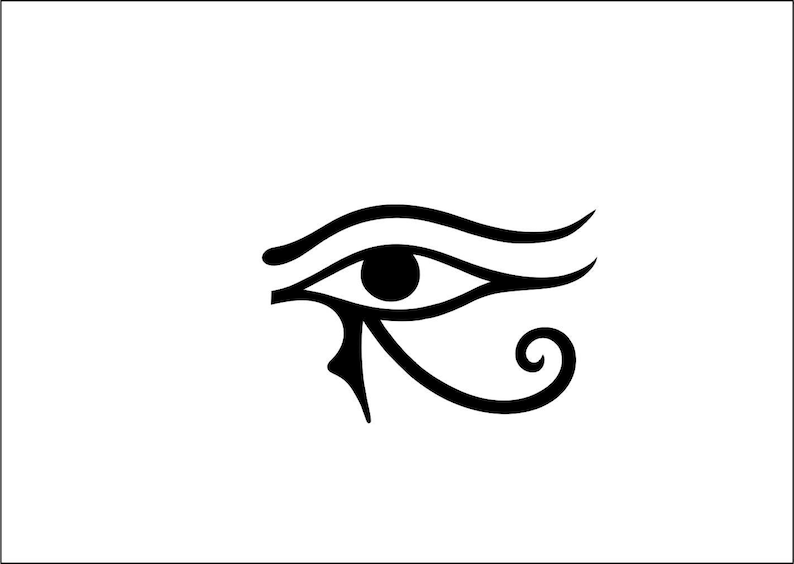 Eye of Horus, a symbol of protection Dxf, Eps, Pdf, Svg, vector digital file image 1