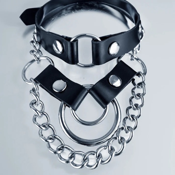 Leather Chocker "Aires"