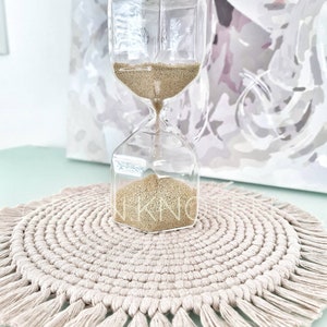 15-35 cm coaster macrame, table decoration, coaster, handmade macrame image 4