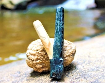 Peruvian Kuripe Palo Santo and Serpentine. Handmade in Sacred Valley, Peru