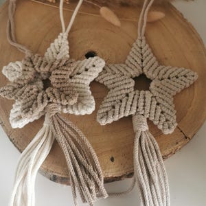 Macrame star for hanging, many colors, handmade, Christmas decoration, window decoration, poinsettia, Christmas tree decoration