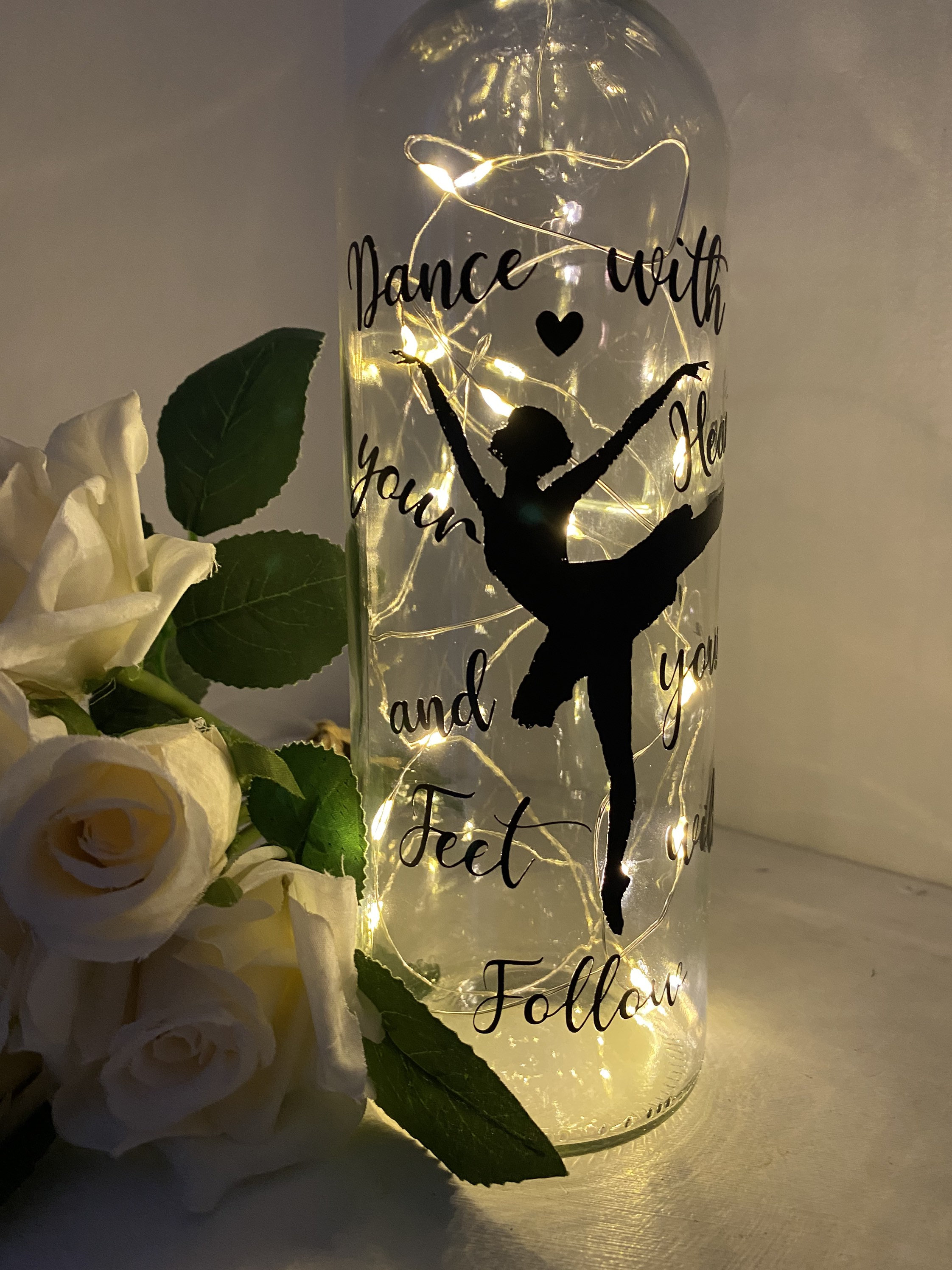 Light up bottles Personalised quote light up bottle Gifts Etsy